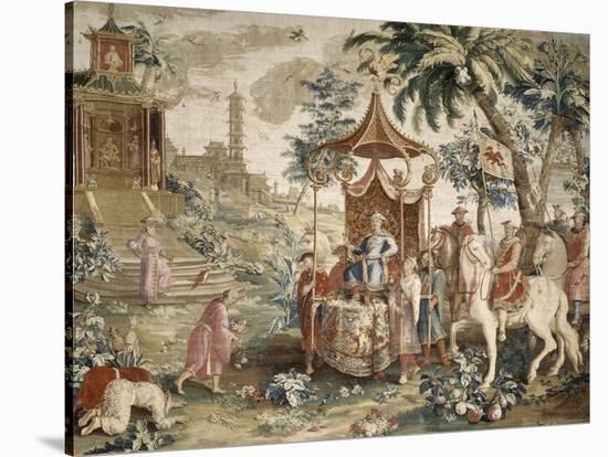 Tenture du prince chinois : "le voyage de l'Empereur"-Guy-Louis Vernansal-Stretched Canvas