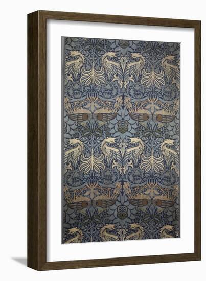 Tenture Peacock-William Morris-Framed Giclee Print