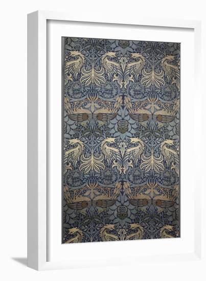 Tenture Peacock-William Morris-Framed Giclee Print