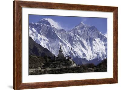 Leinwandbild Tenzing Norgye Stupa & Mount Everest John Woodworth 
