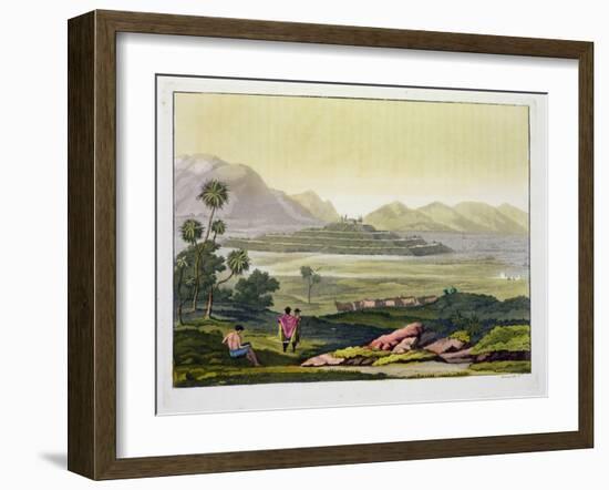 Teocalli, the Great Temple at Tenochtitlan, Mexico, Aztec-Gerolamo Fumagalli-Framed Giclee Print