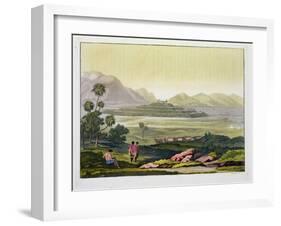 Teocalli, the Great Temple at Tenochtitlan, Mexico, Aztec-Gerolamo Fumagalli-Framed Giclee Print