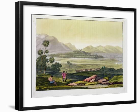 Teocalli, the Great Temple at Tenochtitlan, Mexico, Aztec-Gerolamo Fumagalli-Framed Giclee Print