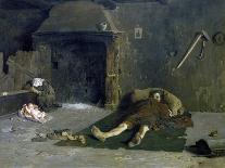 Spade and Milk, 1883-Teofilo Patini-Framed Stretched Canvas