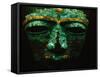 Teotihuacan Mosaic Sculpture Mask-Randy Faris-Framed Stretched Canvas