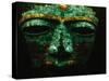 Teotihuacan Mosaic Sculpture Mask-Randy Faris-Stretched Canvas