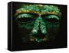 Teotihuacan Mosaic Sculpture Mask-Randy Faris-Framed Stretched Canvas
