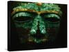 Teotihuacan Mosaic Sculpture Mask-Randy Faris-Stretched Canvas