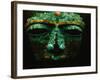 Teotihuacan Mosaic Sculpture Mask-Randy Faris-Framed Photographic Print