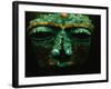 Teotihuacan Mosaic Sculpture Mask-Randy Faris-Framed Photographic Print