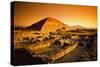 Teotihuacan's Pyramid of the Sun-Randy Faris-Stretched Canvas