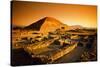 Teotihuacan's Pyramid of the Sun-Randy Faris-Stretched Canvas