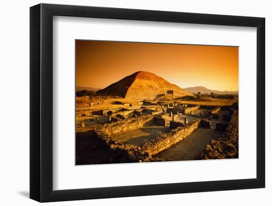 Teotihuacan's Pyramid of the Sun-Randy Faris-Framed Photographic Print