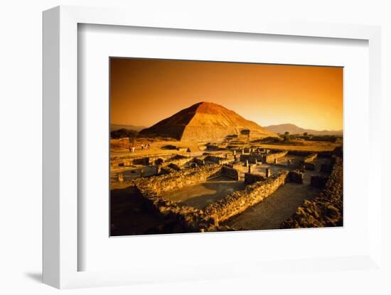 Teotihuacan's Pyramid of the Sun-Randy Faris-Framed Photographic Print