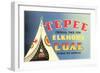 Tepee Elkhorn Coal-null-Framed Art Print