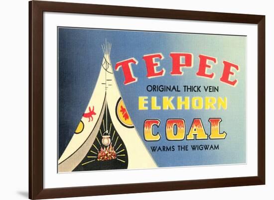 Tepee Elkhorn Coal-null-Framed Premium Giclee Print