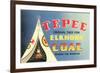Tepee Elkhorn Coal-null-Framed Premium Giclee Print