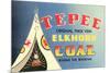 Tepee Elkhorn Coal-null-Mounted Premium Giclee Print