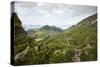 Tepee village on the Klewenalp with basin Ried (village) in Switzerland-Rasmus Kaessmann-Stretched Canvas