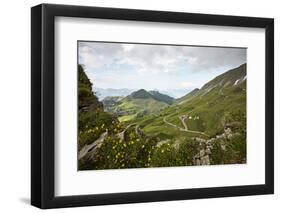 Tepee village on the Klewenalp with basin Ried (village) in Switzerland-Rasmus Kaessmann-Framed Photographic Print