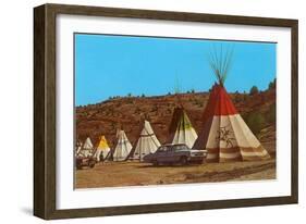 Tepees-null-Framed Art Print