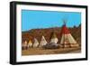 Tepees-null-Framed Art Print