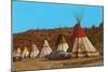 Tepees-null-Mounted Art Print