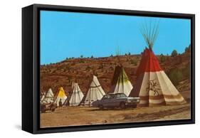 Tepees-null-Framed Stretched Canvas