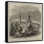 Teplitz, Bohemia, Lately Visited by the King and Queen of Sweden-null-Framed Stretched Canvas