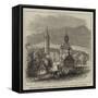 Teplitz, Bohemia, Lately Visited by the King and Queen of Sweden-null-Framed Stretched Canvas