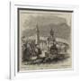 Teplitz, Bohemia, Lately Visited by the King and Queen of Sweden-null-Framed Giclee Print