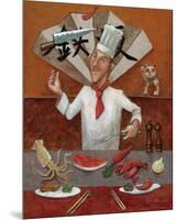 Teppan, Japanese Chef-John Howard-Mounted Giclee Print