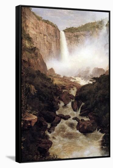 Tequendama Falls, Near Bogota, New Granada-Frederic Edwin Church-Framed Stretched Canvas