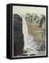 Tequendama Waterfall on the Bogota River, Colombia-Gerolamo Fumagalli-Framed Stretched Canvas