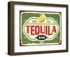 Tequila Bar Vintage Tin Sign for Mexican Traditional Alcohol Drink-lukeruk-Framed Photographic Print