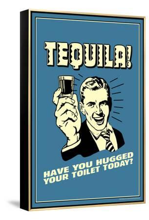 Tequila Have you hugged your toilet today Retro Fridge Magnet 