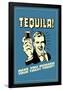 Tequila: Have You Hugged Your Toilet Today  - Funny Retro Poster-Retrospoofs-Framed Poster