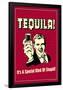 Tequila It's A Special Kind Of Stupid Funny Retro Poster-Retrospoofs-Framed Poster