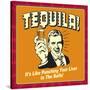 Tequila! it's Like Punching Your Liver in the Balls!-Retrospoofs-Stretched Canvas