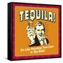 Tequila Punching Liver-Retrospoofs-Framed Stretched Canvas