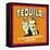 Tequila Punching Liver-Retrospoofs-Framed Stretched Canvas