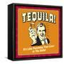 Tequila Punching Liver-Retrospoofs-Framed Stretched Canvas