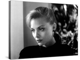 TEQUILA SUNRISE, 1988 directed by ROBERT TOWNE Michelle Pfeiffer (b/w photo)-null-Stretched Canvas