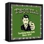 Tequila! Terrifying Brain Cells Since 1874!-Retrospoofs-Framed Stretched Canvas