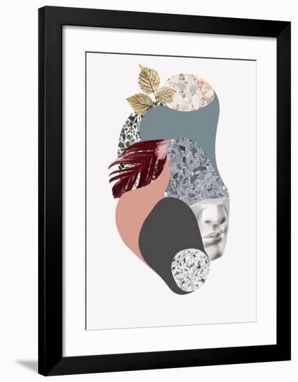 Terazzo Amoebe 2-Design Fabrikken-Framed Art Print