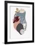 Terazzo Amoebe 2-Design Fabrikken-Framed Art Print