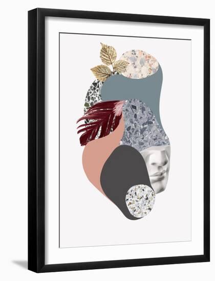 Terazzo Amoebe 2-Design Fabrikken-Framed Art Print