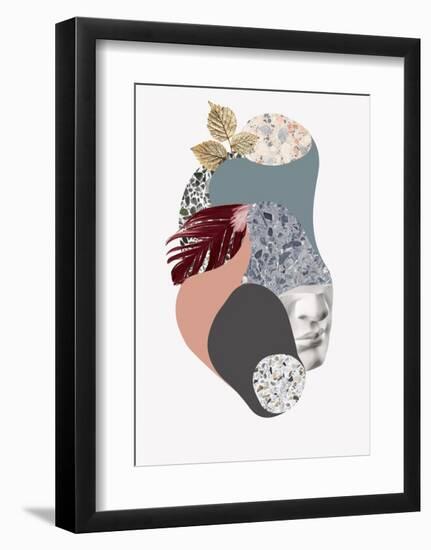 Terazzo Amoebe 2-Design Fabrikken-Framed Art Print