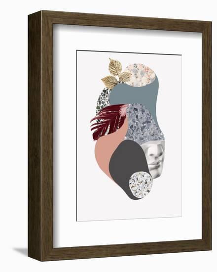 Terazzo Amoebe 2-Design Fabrikken-Framed Art Print