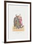 Terek Cossack with Daughter (From: Scenes, Paysages, Meurs Et Costumes Du Caucas), 1840-Grigori Grigorievich Gagarin-Framed Giclee Print